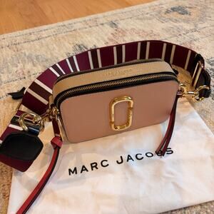 Marc Jacobs The Snapshot Bag M0012007 697 Rose Multi Leather Camera EXCELLENT!
